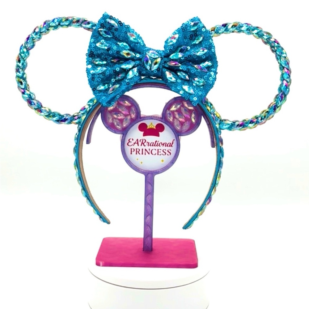 EARrational Princess Blue AB Mickey Ears Fully bedazzled Blue AB Rhinestones 🩵